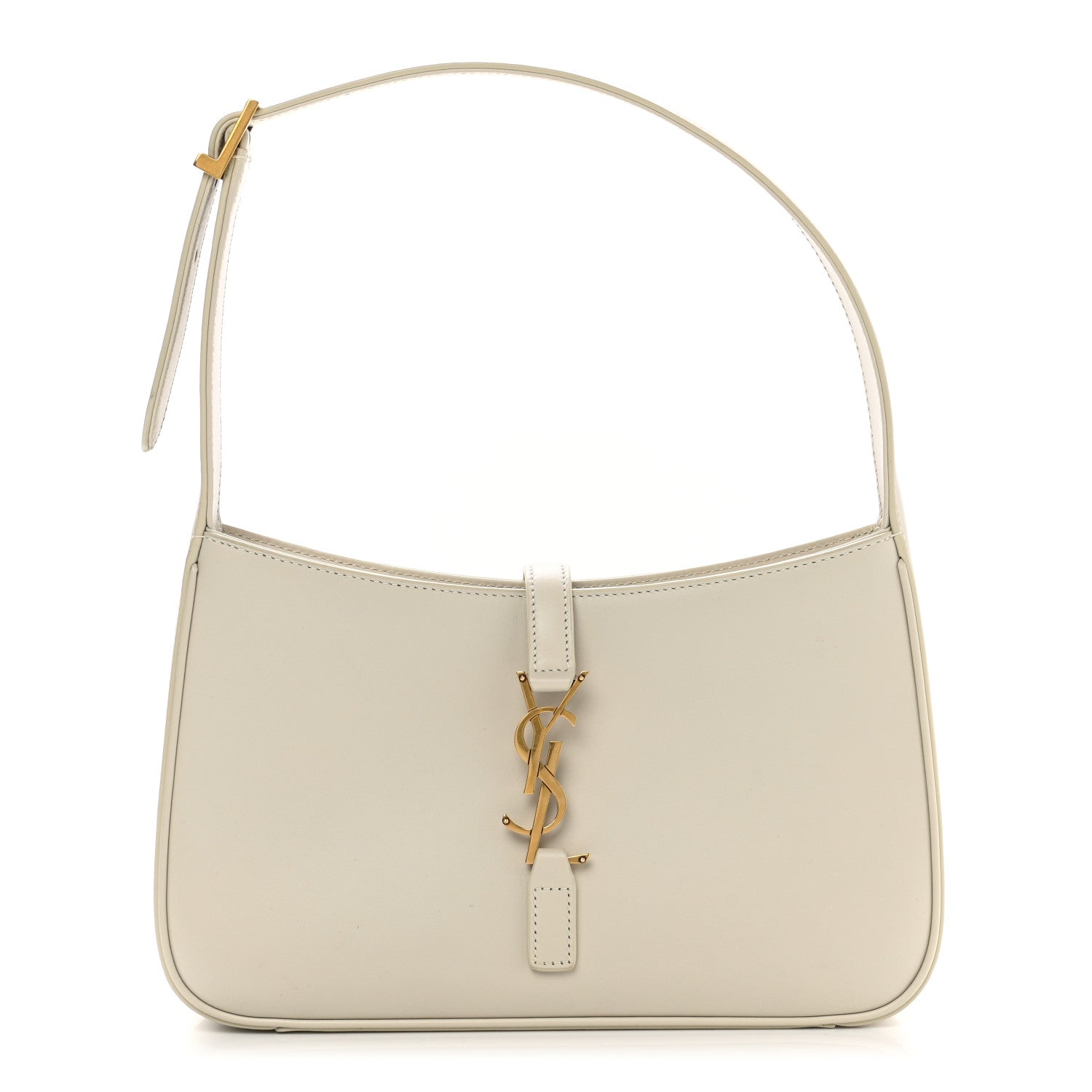 Saint Laurent Smooth Calfskin Le 5 A 7 Hobo Blanc Vintage 1 of 12