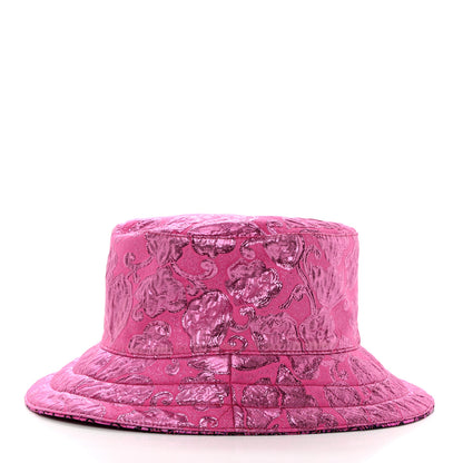 Gucci Canvas Lame GG Monogram Reversible Bucket Hat Fuxia Pink 11 of 14