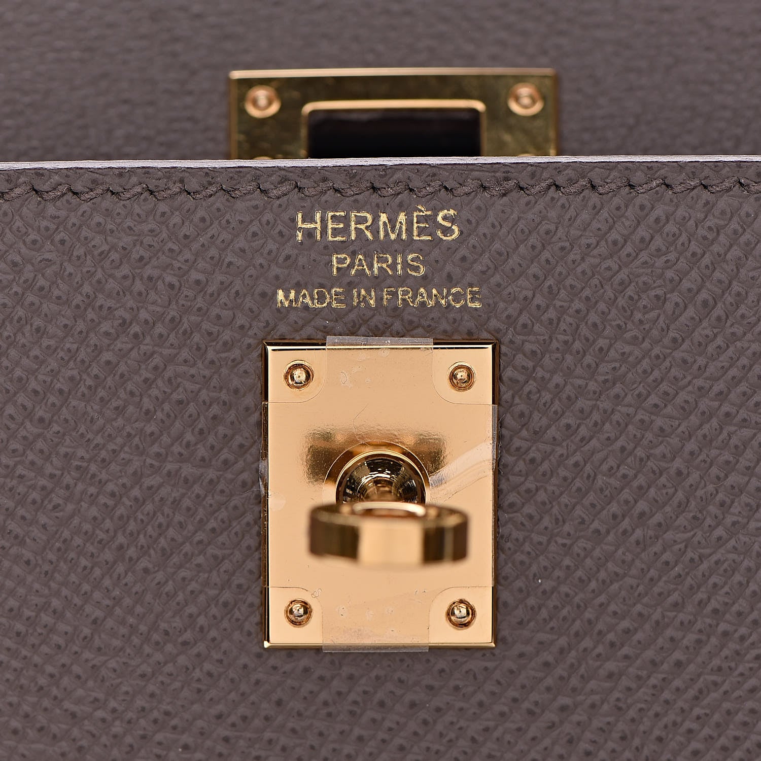 Hermes Epsom Kelly Sellier 25 Etain 10 of 40