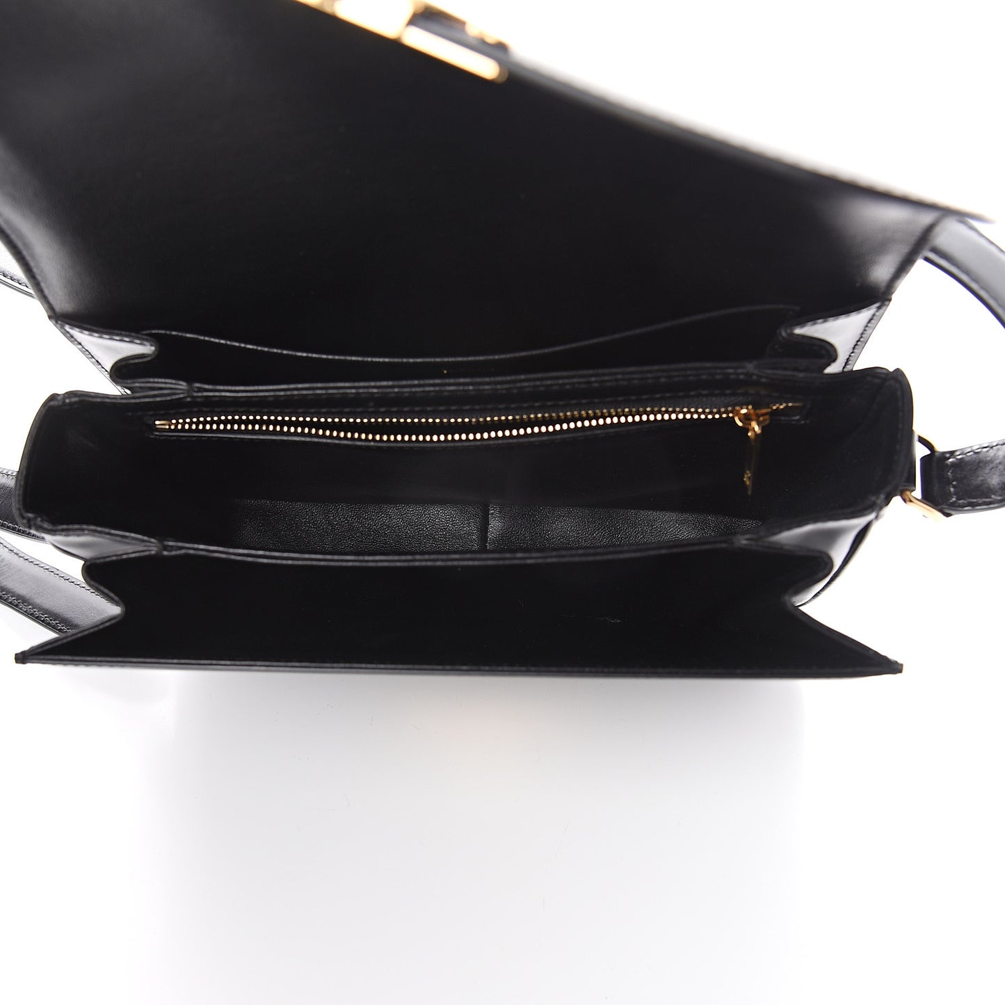 Shiny Calfskin Medium Triomphe Black