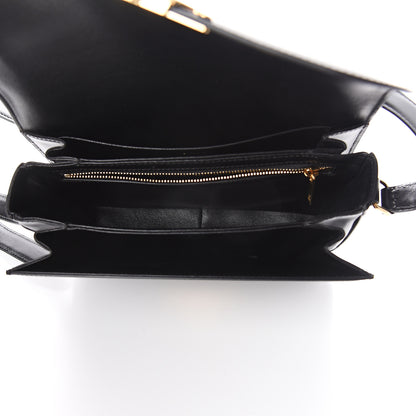 Celine Shiny Calfskin Medium Triomphe Black 4 of 8