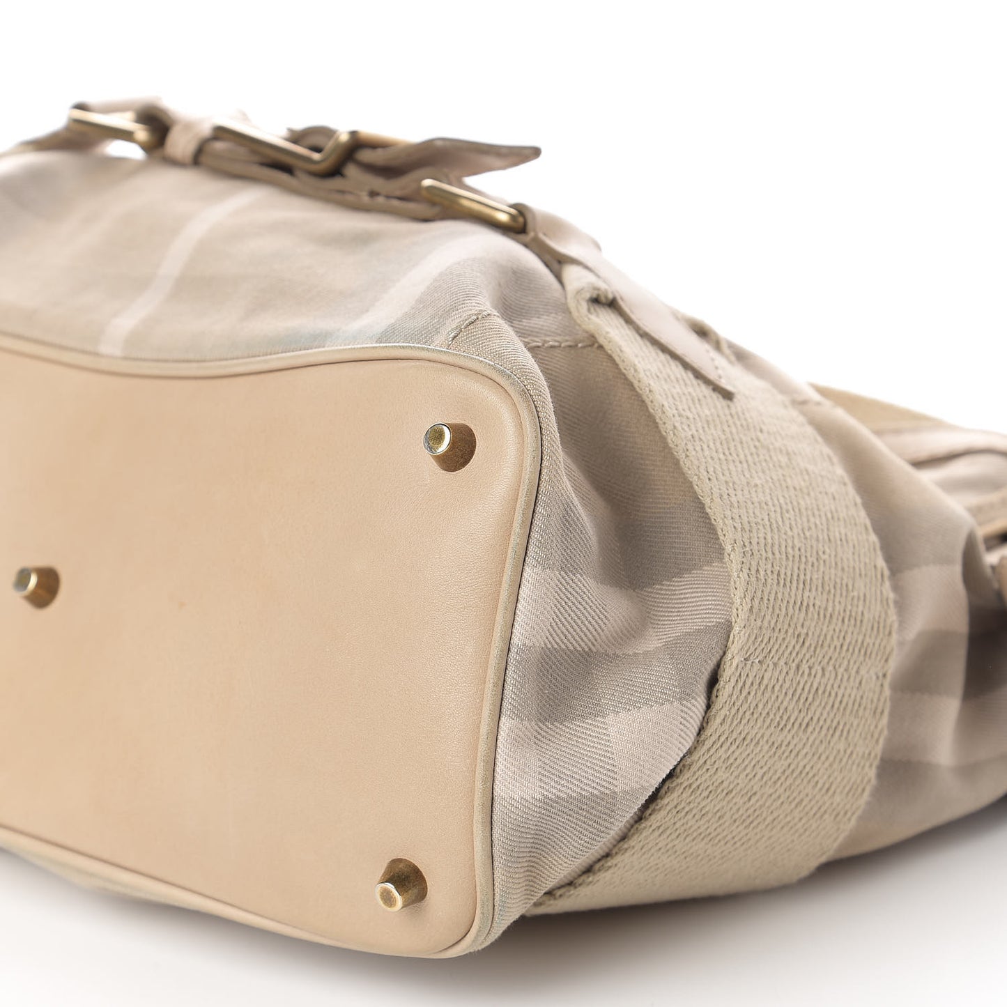 Canvas House Check Small Parsons Hobo Light Beige