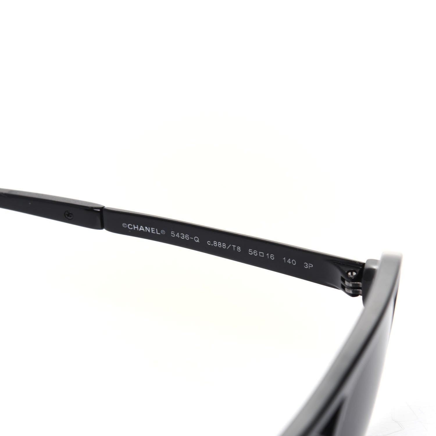 Chanel Acetate CC Sunglasses 5436-Q Black 5 of 7