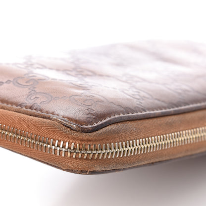 Gucci Metallic Guccissima Twins Zip Around Organizer Wallet Bronze 21 of 25