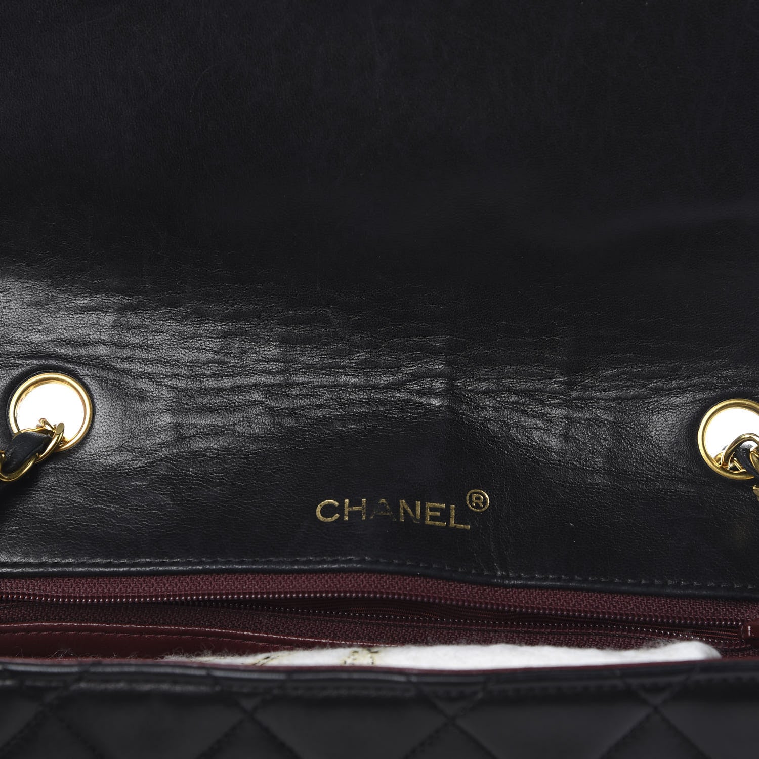 Chanel Lambskin Quilted Medium Single Flap Black 16 of 19