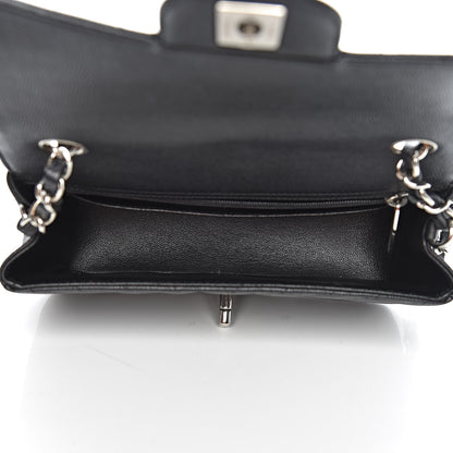 Chanel Caviar Chevron Quilted Mini Rectangular Flap Black 5 of 11