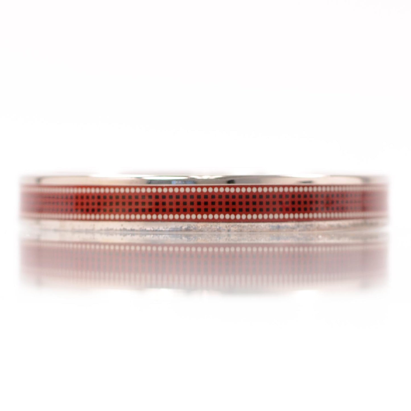 Enamel Narrow Dots Bracelet Red PM