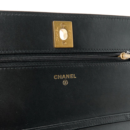 Chanel Pearly Caviar Quilted Fit For You Wallet On Chain WOC Black 7 of 13