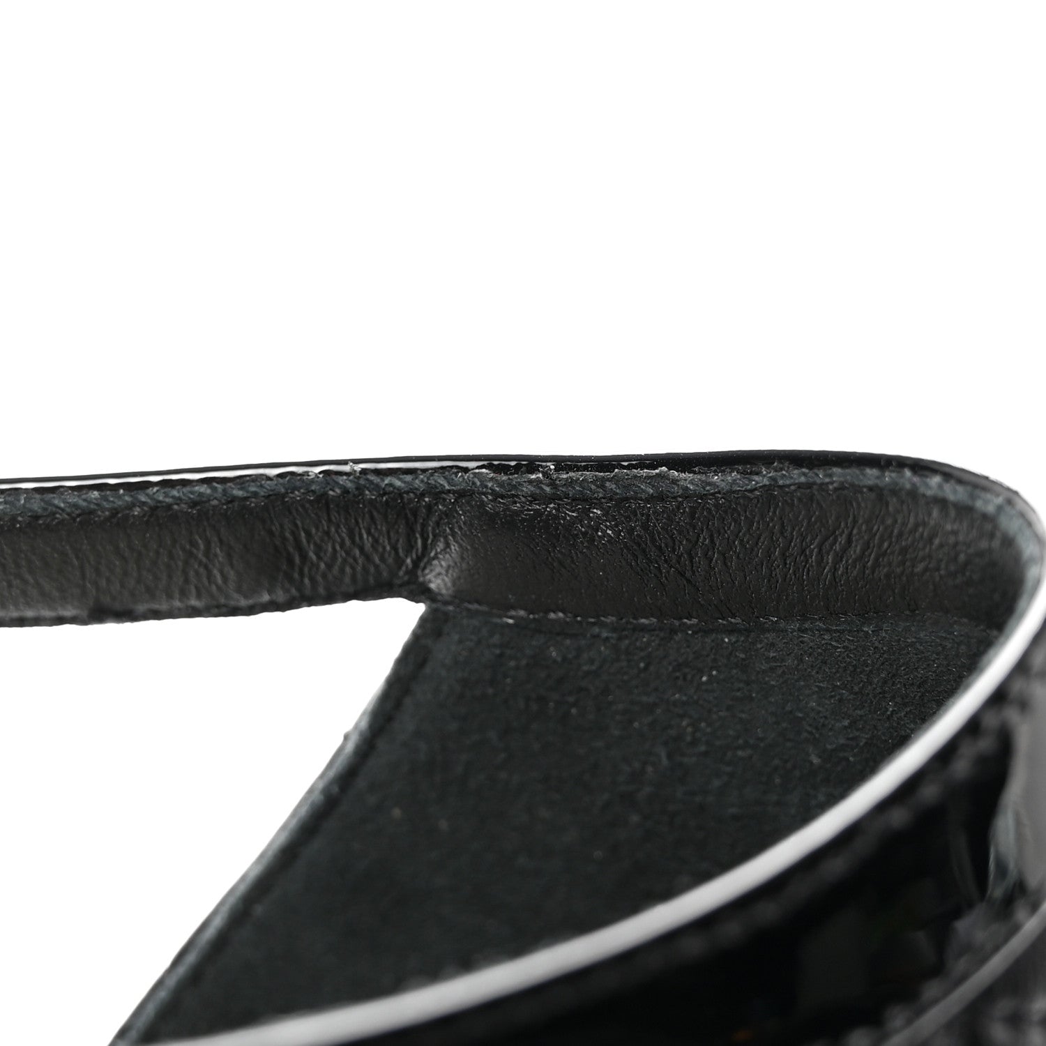 Chanel Lambskin Patent Quilted Cap Toe Mary Jane Flats 38 Black 9 of 11
