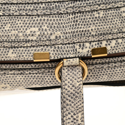 Chloe Calfskin Lizard Embossed Large Marcie Satchel 12 of 20