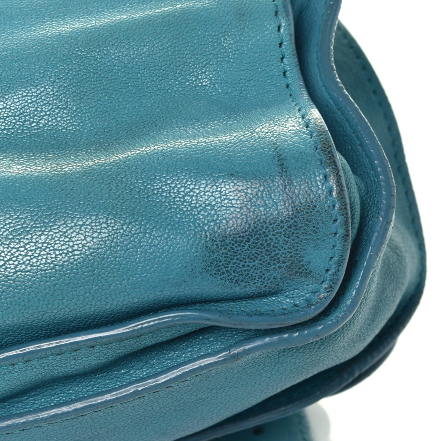 Proenza Schouler Lambskin PS1 Mini Pouch Messenger Bag Lagoon 10 of 12