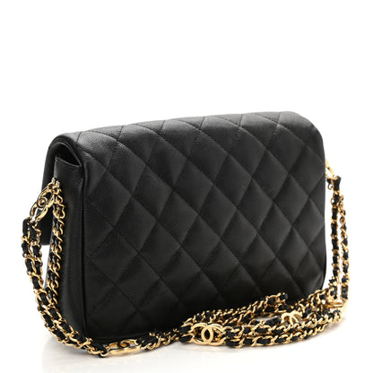 Chanel Caviar Quilted Small CC You Flap Black 2 of 9