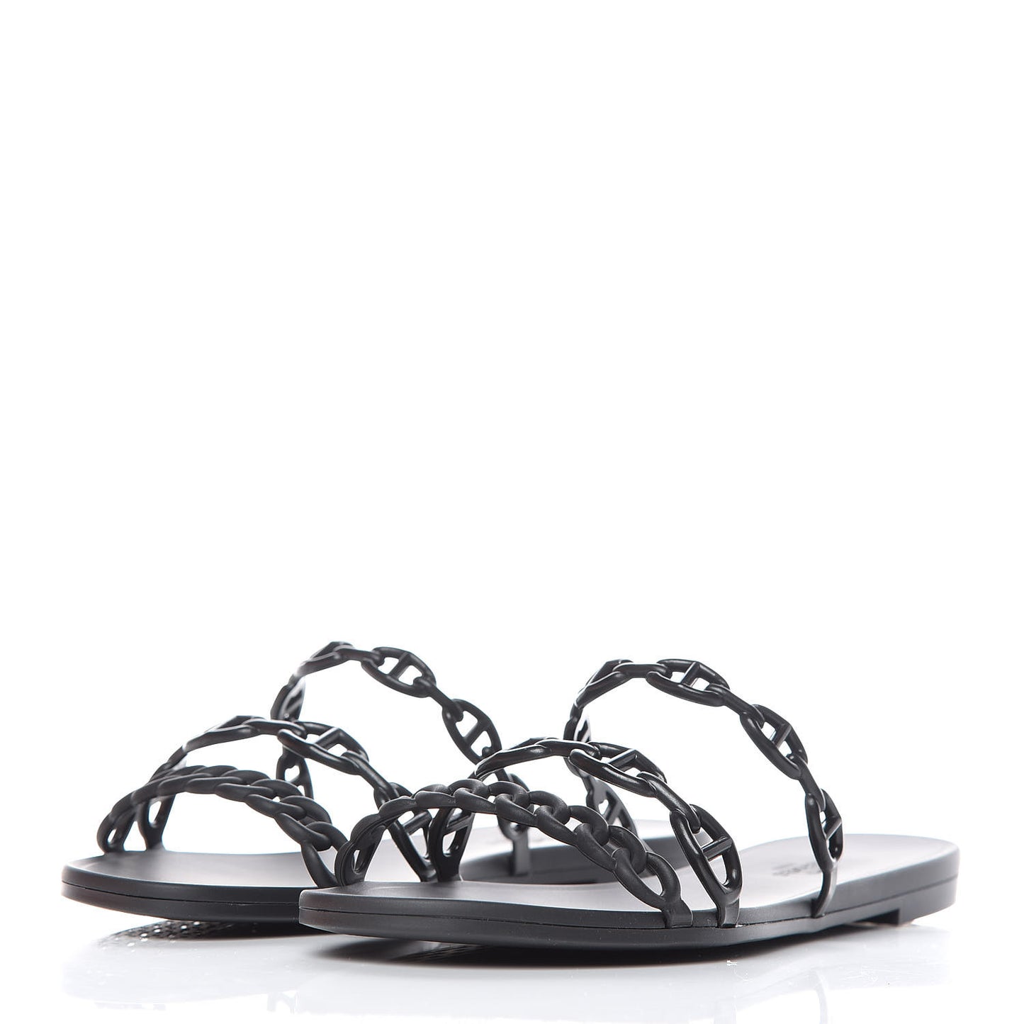 Rubber Chaine d'Ancre Rivage Sandals 40 Black