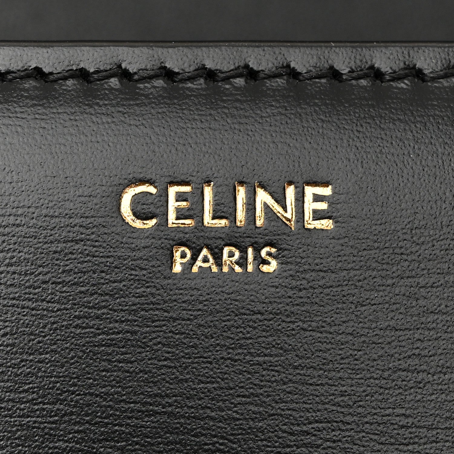 Celine Shiny Calfskin Teen Triomphe Black 6 of 15
