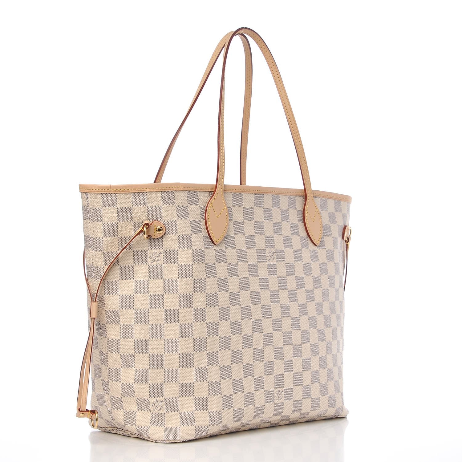 Louis Vuitton Damier Azur Neo Neverfull MM Rose Ballerine 4 of 8
