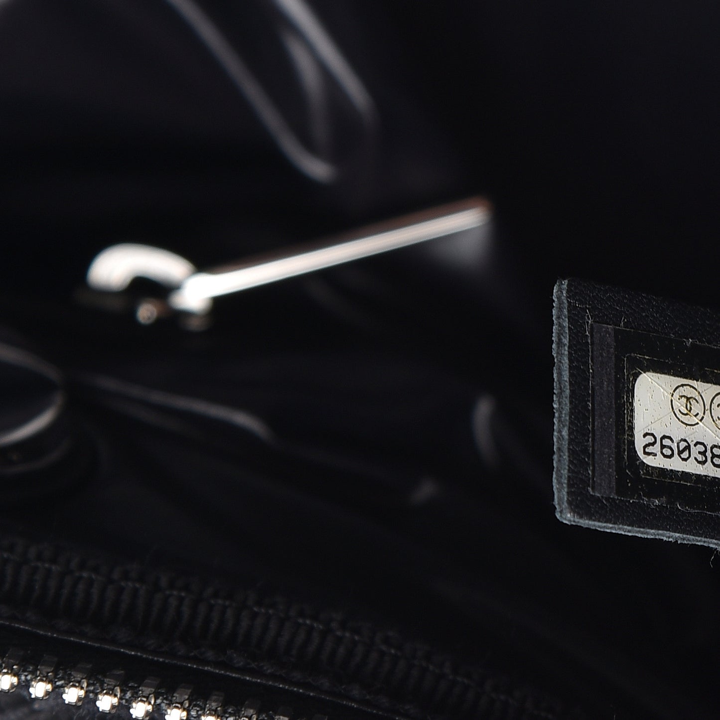 Wool Calfskin Embroidered Paris Hamburg Bowling Bag Black
