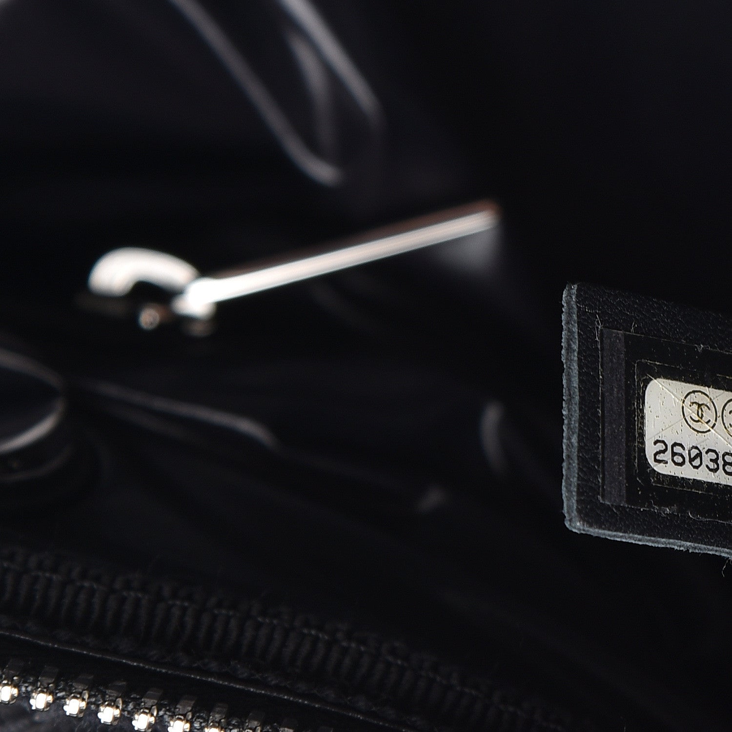 Chanel Wool Calfskin Embroidered Paris Hamburg Bowling Bag Black 7 of 10