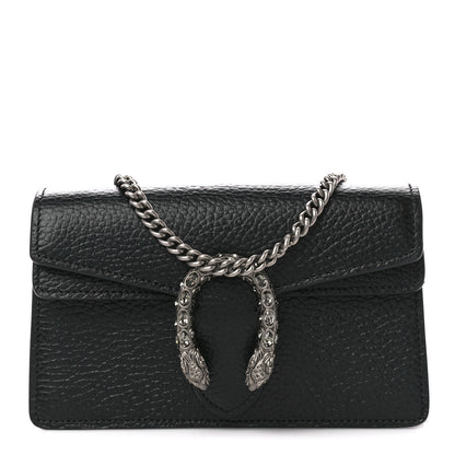 Gucci Calfskin Super Mini Dionysus Shoulder Bag Black 1 of 12