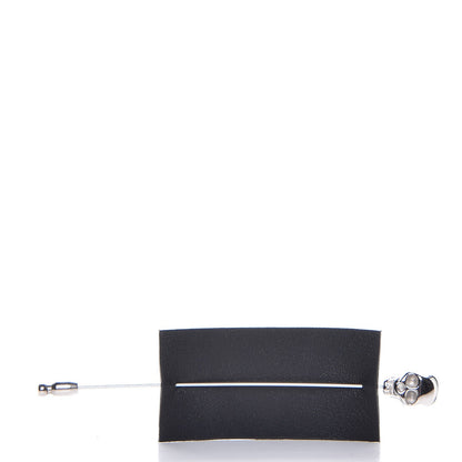 Christian Dior Lambskin Atelier Skull Brooch Silver 4 of 8