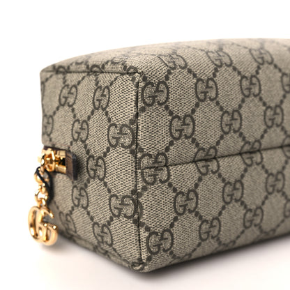 Gucci Soft GG Supreme Monogram Calfskin Medium Ophidia Cosmetic Case Beige Ebony New Acero 8 of 10