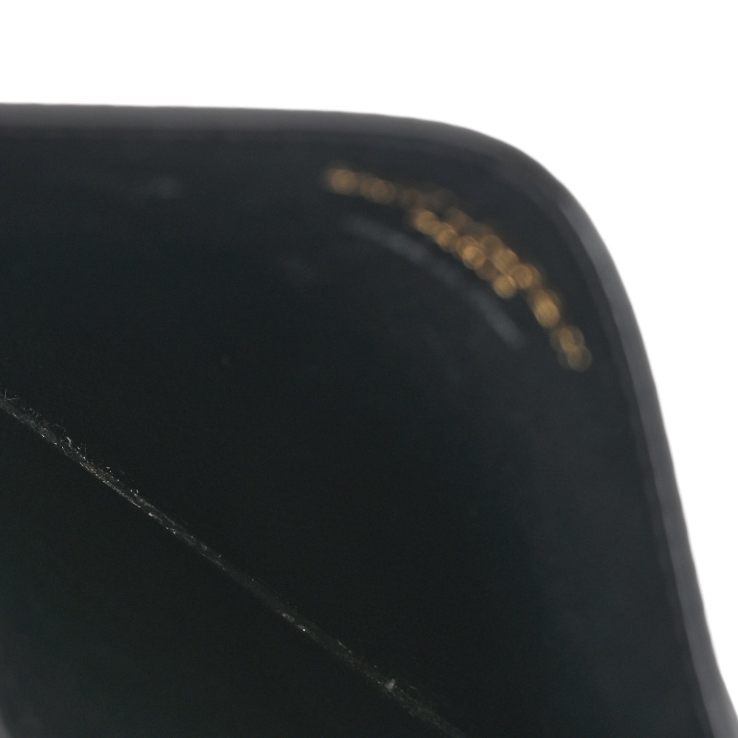 Grain De Poudre Matelasse Chevron Monogram Credit Card Case Black