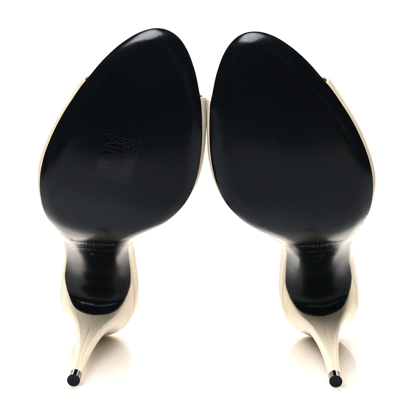 Calfskin New Belfagor 110mm Mules 40 Pearl