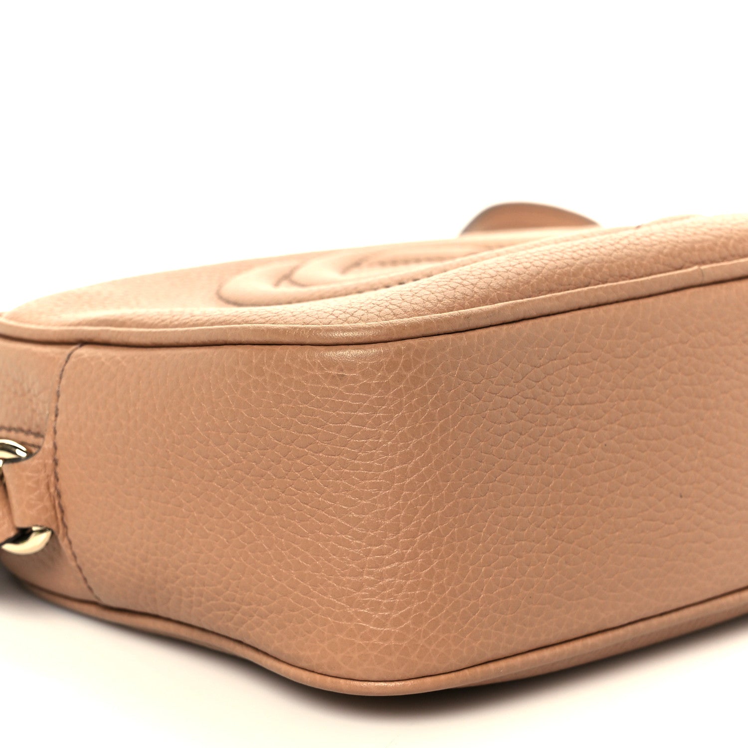 Gucci Pebbled Calfskin Small Soho Disco Bag Camelia 10 of 12
