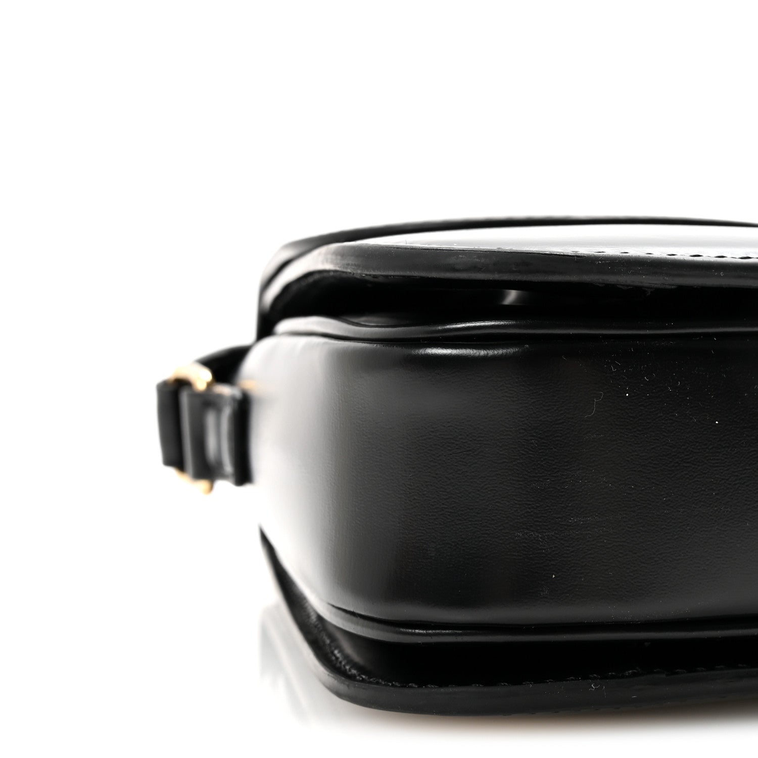 Celine Shiny Calfskin Medium Triomphe Black 9 of 10