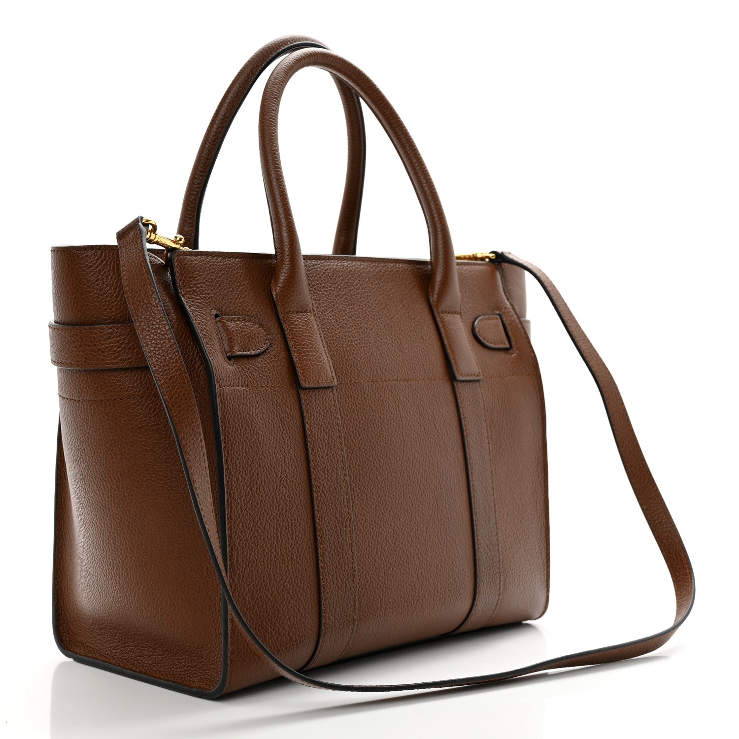 Mulberry Small Classic Grain Small Zipped Bayswater Oak 2 of 11