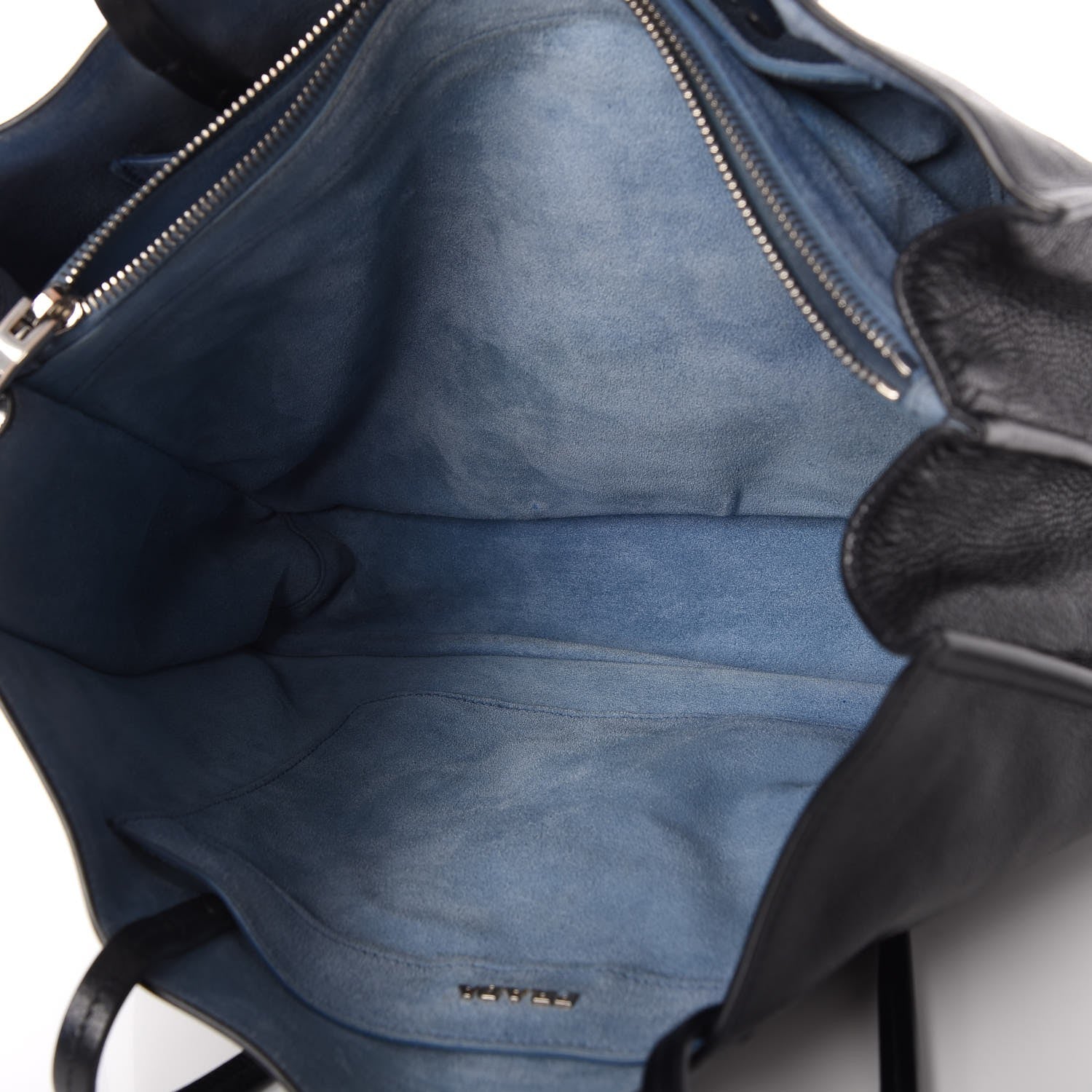 Prada Glace Calf Etiquette Shopping Bag Black Astrale 7 of 9