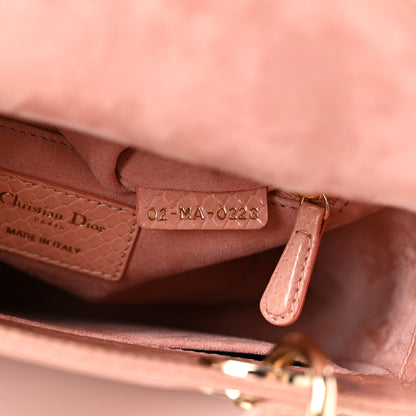 Christian Dior Snakeskin Small Lady Dior Pink 7 of 11