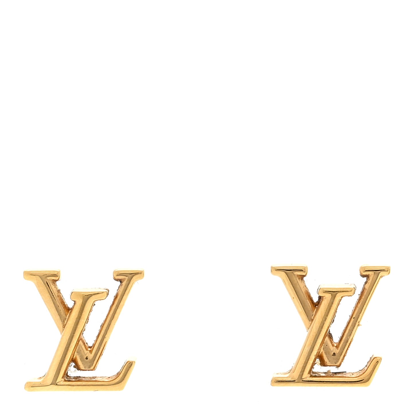 Metal LV Iconic Earrings Gold