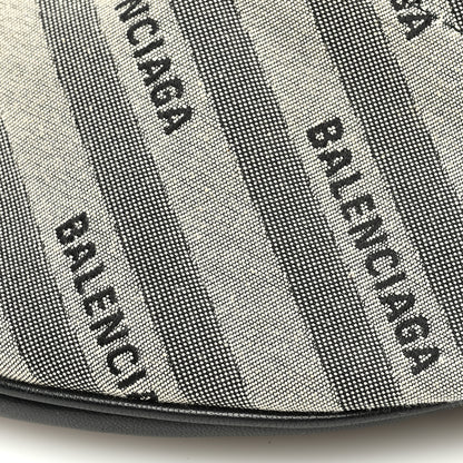 Balenciaga Canvas Jacquard Diagonal Allover Logo XS Souvenir Belt Bag Beige 9 of 9