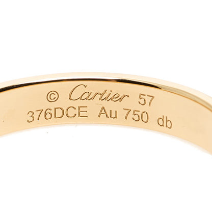 Cartier 18K Yellow Gold 3.5mm LOVE Wedding Band Ring 57 8 4 of 5