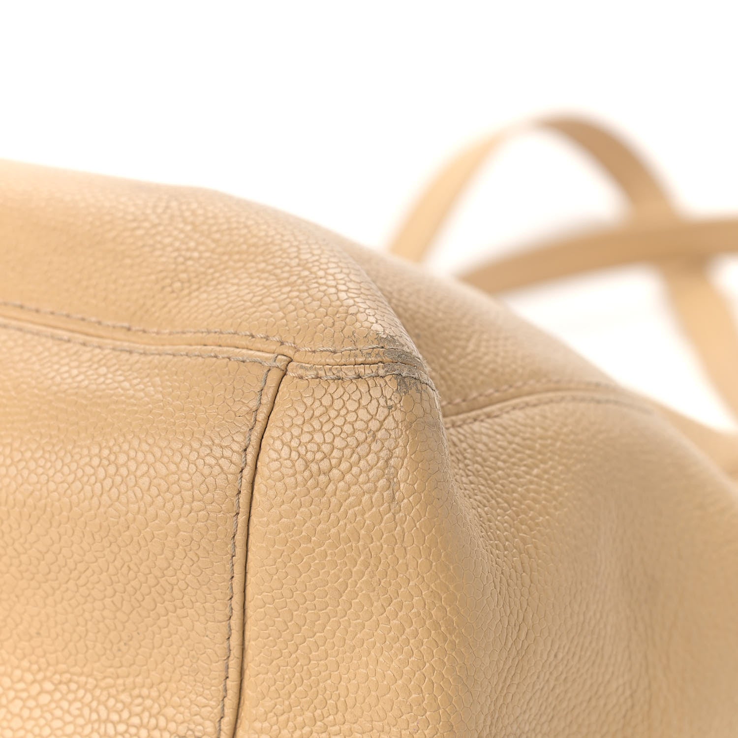 Chanel Caviar CC Shoulder Bag Beige 7 of 22