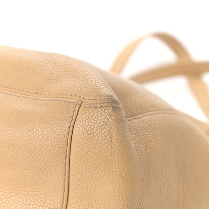 Chanel Caviar CC Shoulder Bag Beige 7 of 22