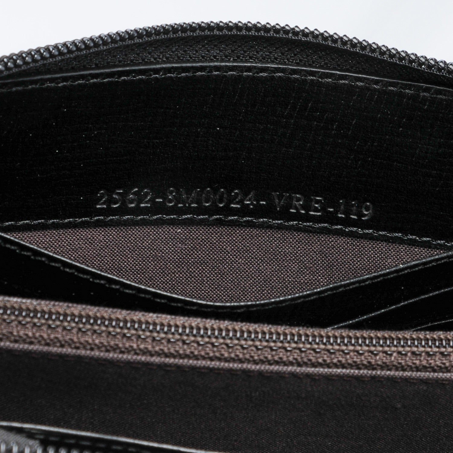 Fendi Zucca Spalmati Zip Around Wallet Black 6 of 8