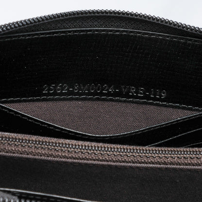 Fendi Zucca Spalmati Zip Around Wallet Black 6 of 8