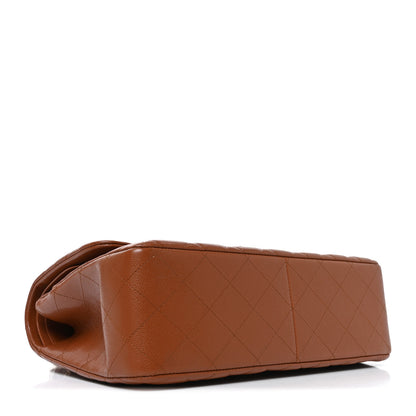 Chanel Caviar Quilted Jumbo Double Flap Light Brown 4 of 11