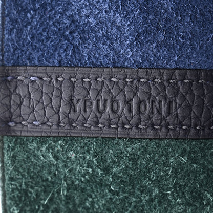 Hermes Taurillon Clemence Casaque Picotin Lock 18 PM Bleu Nuit Vert Bosphore 7 of 11