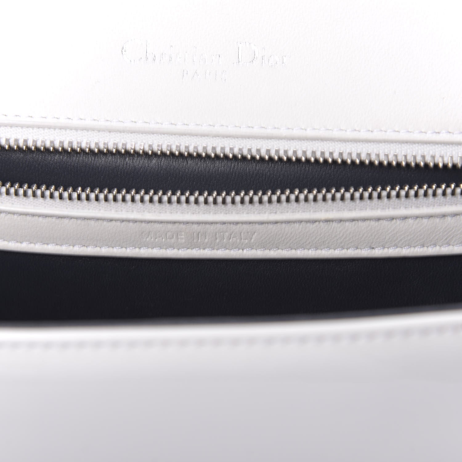 Christian Dior Patent Micro-Cannage Small Diorama Flap Bag White 9 of 15