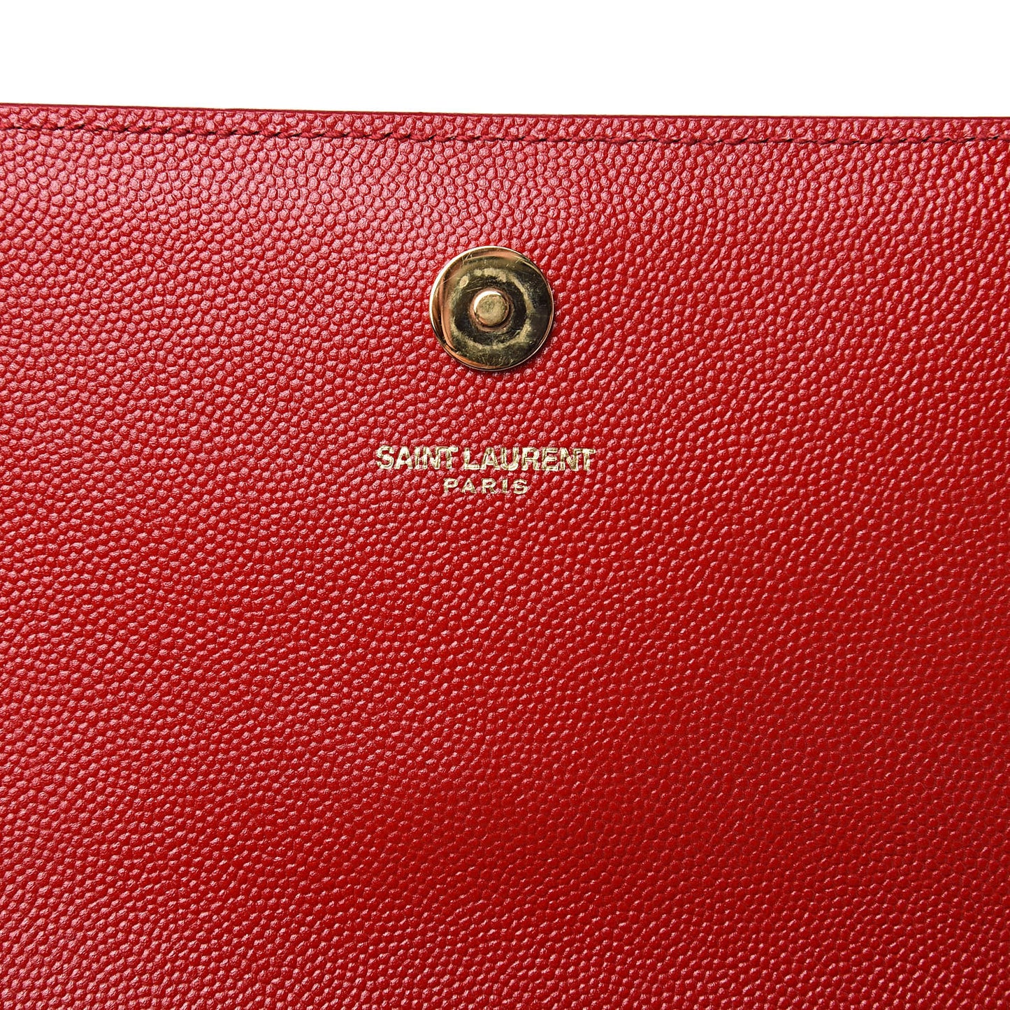 Grain De Poudre Classic Monogram Cassandre Clutch New Red