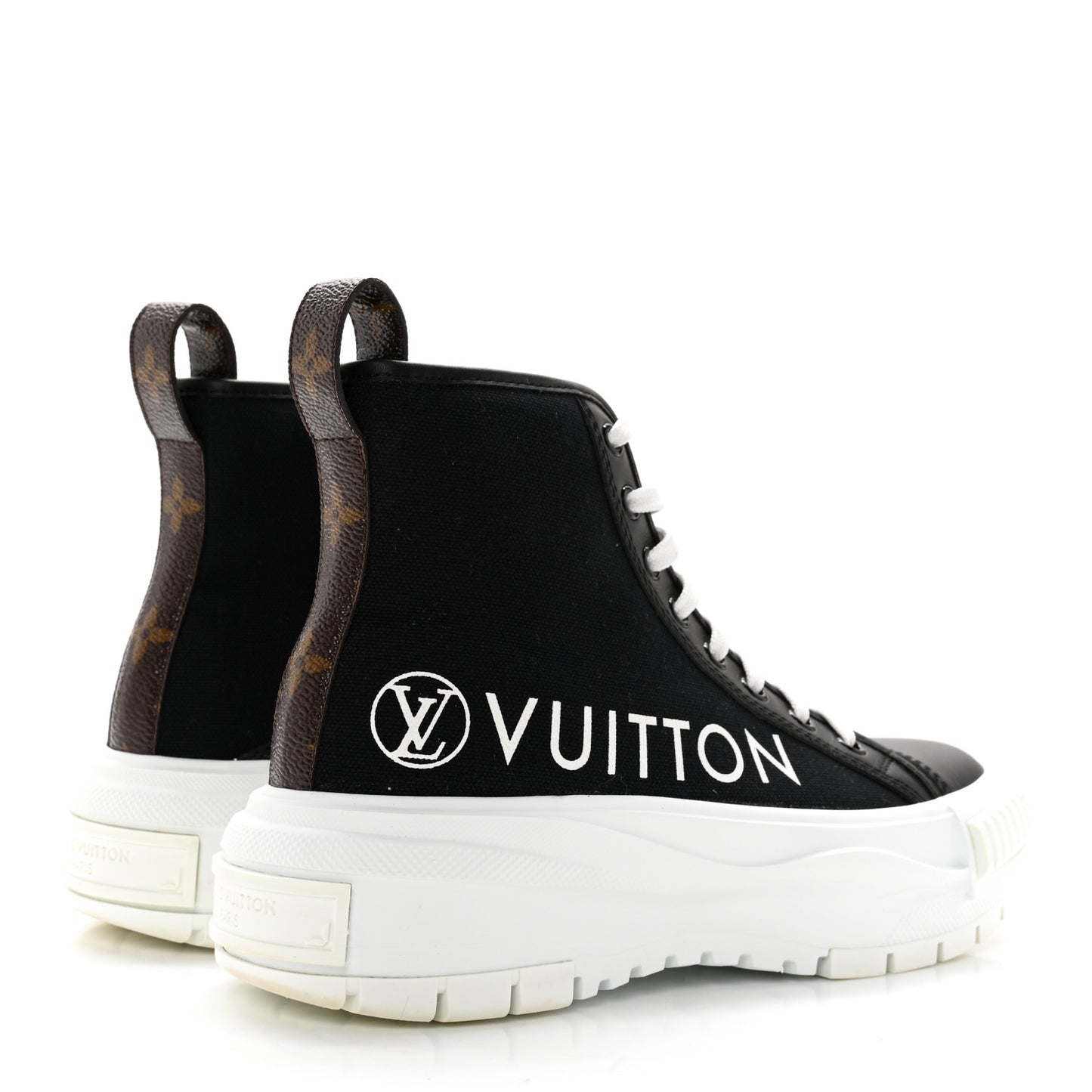 Canvas LV Squad Sneaker Boots 37 Black