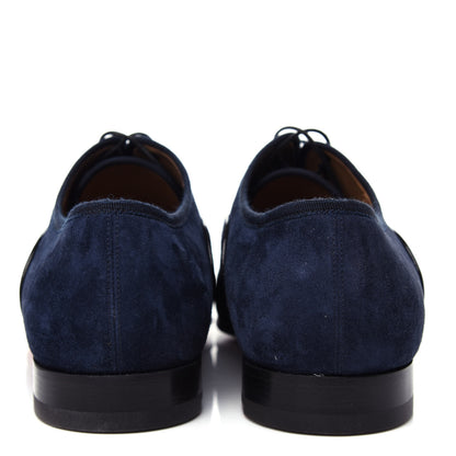Christian Louboutin Calfskin Suede Tissu Mens Greggo Orlato Flat Oxfords 41 Version Multi 7 of 10