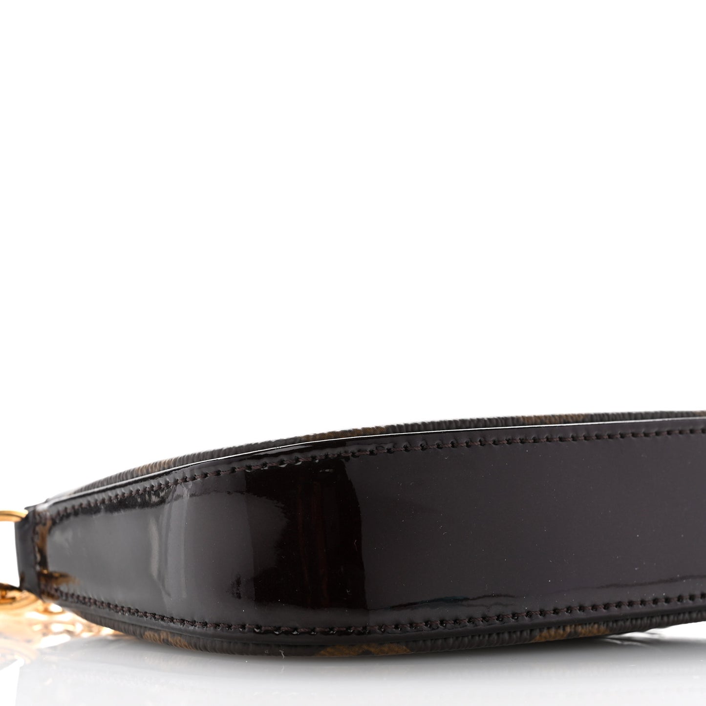 Vernis Monogram Mini Pochette Accessories Amarante