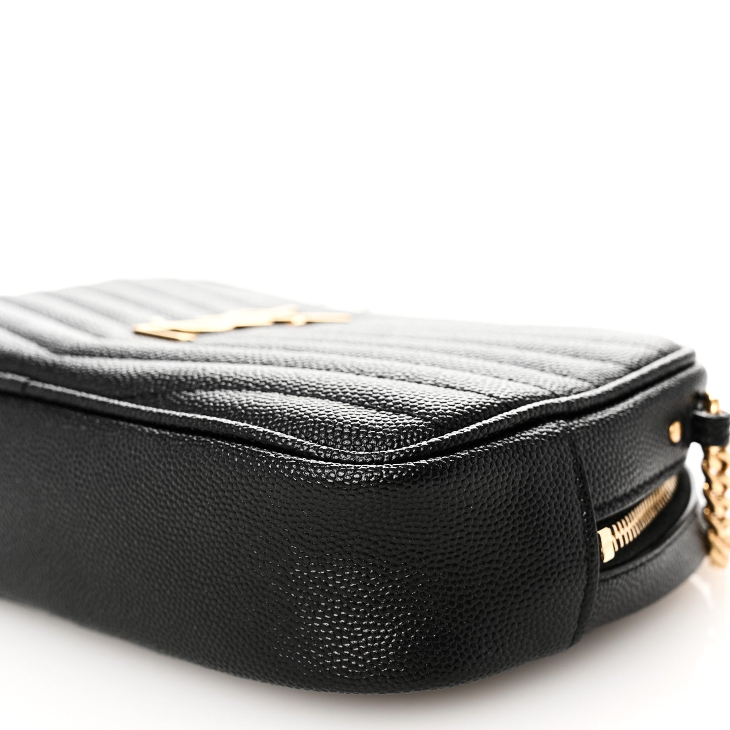 Grain De Poudre Matelasse Monogram Mini Lou Camera Bag Black