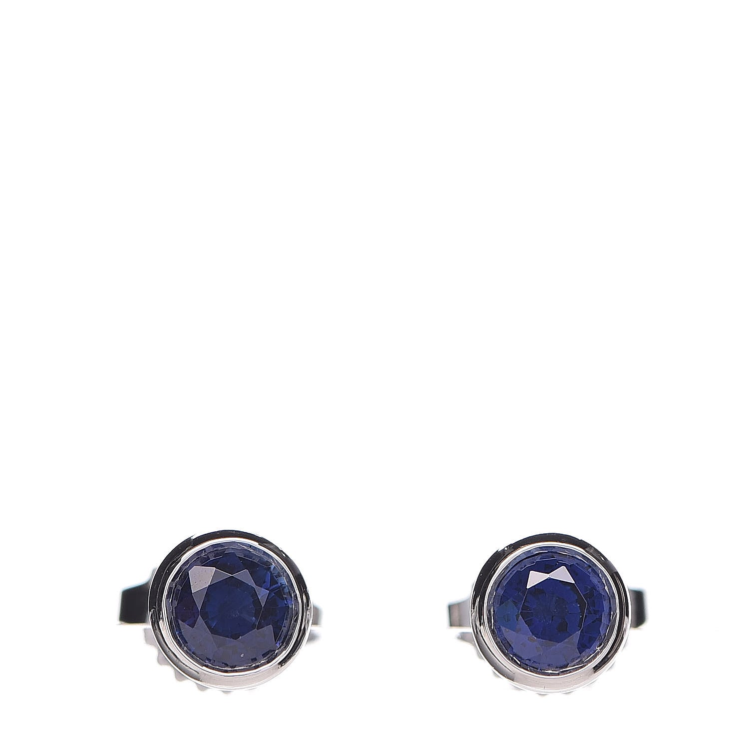 Tiffany Platinum Blue Sapphire .70ctw Color By The Yard Earrings 1 of 5