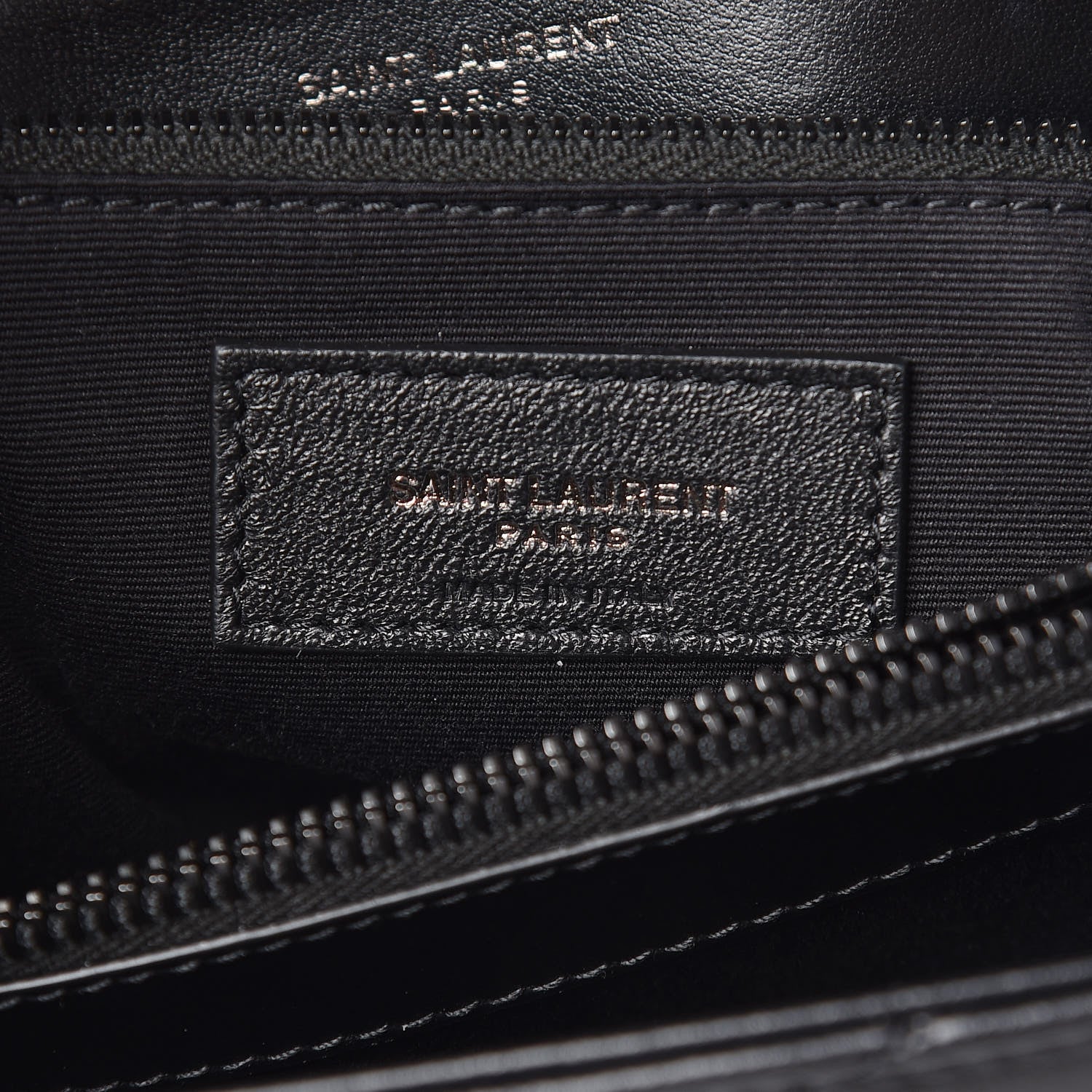 Saint Laurent Calfskin Y Quilted Monogram Medium Loulou Chain Satchel Black 7 of 10