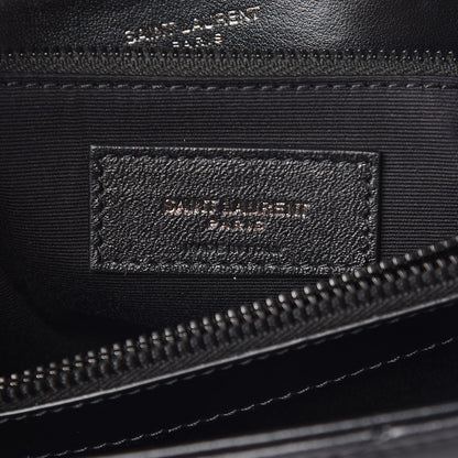 Saint Laurent Calfskin Y Quilted Monogram Medium Loulou Chain Satchel Black 7 of 10