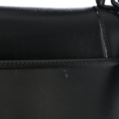 Balenciaga Shiny Box Calfskin Monochrome Small Hourglass Top Handle Bag Black 12 of 14